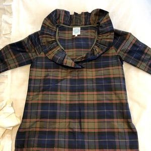 Elizabeth McKay plaid silk blouse